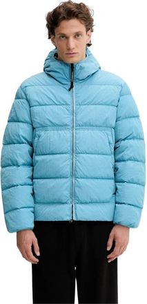 C.P. Company Chrome-R Hooded Puffer Jacket - Heren - Gewatteerde jassen - Blauw - 2XL - Nylon - Jassen