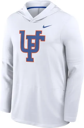 Nike Florida Sideline Nike Mens Dri-FIT College Long-Sleeve Hooded Top in White | 03B9062NUFV-NQB