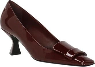 Sergio Rossi Laksleren Pumps - Dames - Pumps - Rood - 39 EU - Leer - Schoenen