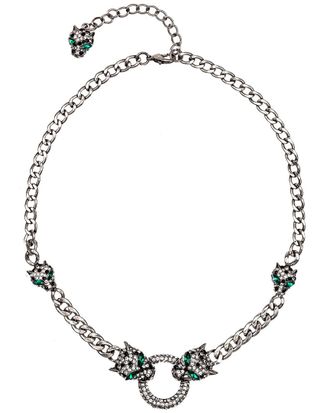 Eyecandy LA Eye Candy La Luxe Collection Double Leopard Necklace