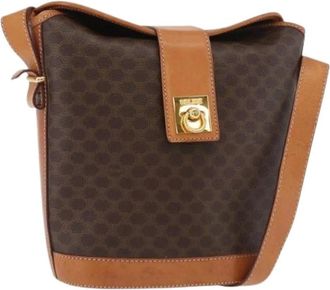 Celine Pre-owned Bucket Bags, female, Brown, Size: ONE SIZE Pre-owned Vintage Bucket Shoulder Bag