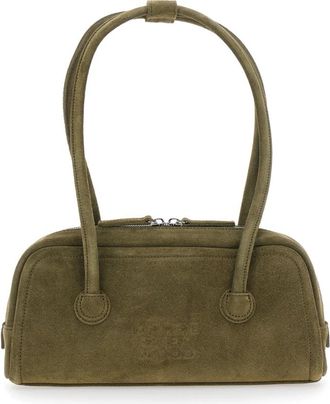 Marge Sherwood Soft Boston EW - Dames - Schoudertassen - Groen - ONE Size - Leer - Tassen