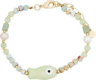 Panacea Mint Fish Bracelet in Green at Nordstrom