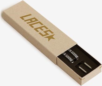 Golden Goose Paar Schn&uuml;rsenkel mit Logoprint Kit Lace