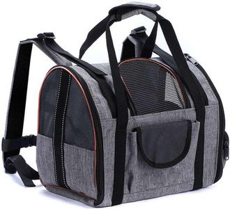 OEM Sac Transport Pour Chien Et Chat - 35x23x28 Cm - A&eacute;ration Maill&eacute;e - Charge Max 5 Kg - Sac &Agrave; Dos Pliable
