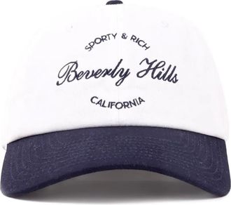 Sporty & Rich Hoed met print - Wit