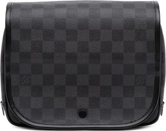 Louis Vuitton Pouch Damier Graphite Toiletry Kit da appendere 2012 - Nero