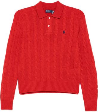 Ralph Lauren Cable-knit Polo Sweater