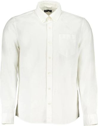 North Sails Pinpoint Oxford Shirt - Heren - Zakelijke Overhemden - Wit - S - Katoen - Overhemden