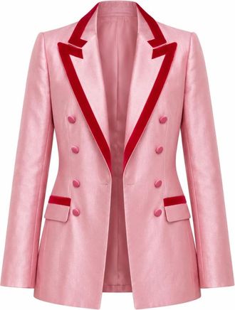 Dolce & Gabbana Jassen - Dames - Blazers - Roze - S - Katoen - Jassen