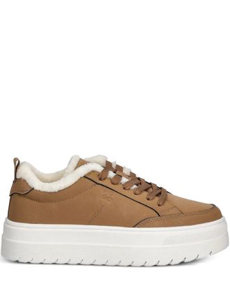 HUGO BOSS platform lace-up sneakers - Brown