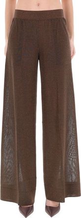 Circus Hotel Neutrals Wide-Leg Viscose-Blend Tailored Pants