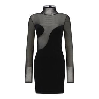 Nensi Dojaka Party Dresses, female, Black, XS, Asymmetric Dress