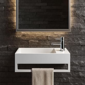 Ambra Ambra - Mona D - Lavabo De Mano Suspendido Rectangular - Lavabos