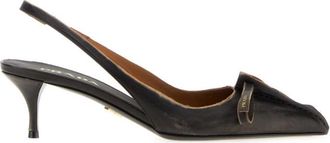 Prada Black Black leather pumps