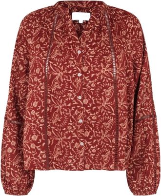 Lollys Laundry Shirts - Dames - Blouses - Oranje - M - Overhemden