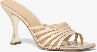 Michael Kors Haisley Metallic Leather Sandal