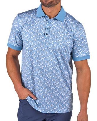 Black Clover Pineapple Crown Polo in Moody Blue at Nordstrom, Size Xx-Large