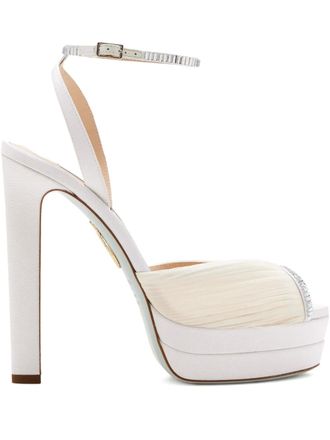 Aquazzura 130mm Be Mine sandals - White