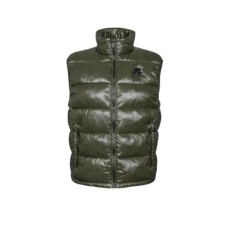 Karl Lagerfeld Gilet trapuntato - - Jackets - Uomo - Verde - XL