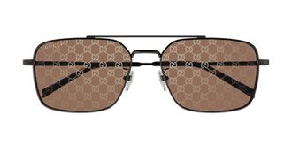 Gucci GG1957SA Asian Fit 005 Mens Sunglasses Grey Size 58 - Free RX Lenses - Free RX Lenses