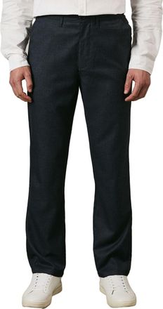Maine Navy Textured Stretch Smart Chinos, 36R, Navy