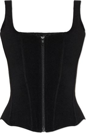 Balenciaga Sleeveless Tops, female, Black, Size: XS Sleeveless top