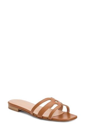 Bruno Magli Flore Slide Sandal in Cognac Nappa/Tonal at Nordstrom, Size 10.5
