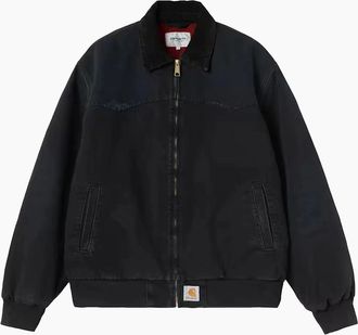 Carhartt Work in Progress Mens Carhartt WIP OG Santa Fe Jacket Black/Black/Grind Washed - Size: 38/Regular