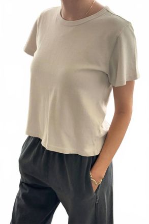 Le Bon Shoppe Little Boy Tee In Rice Paper