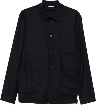 Manuel Ritz patch-pocket shirt jacket - Black