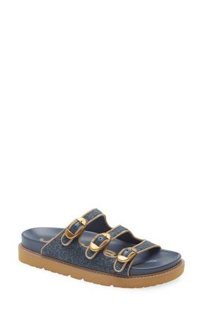 Marc Jacobs The Kiki Denim Slide Sandal in Dark Wash Indigo at Nordstrom, Size 11Us