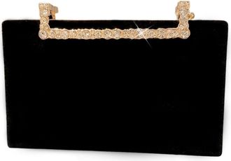 Generic Evening Bag, Women Handbag, Velvet Banquet Bag, Dinner Clutch, Formal Party Purse, Black