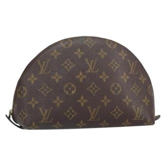 Louis Vuitton Tweedehands Canvas Louis Vuitton tassen - Dames - Vintage Clutch - Bruin - ONE Size - Vintage