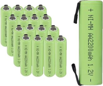 OEM Pilas Recargables Aa, Capacidad De 2200 Mah, Seguras Y Fiables, 16 Unidades