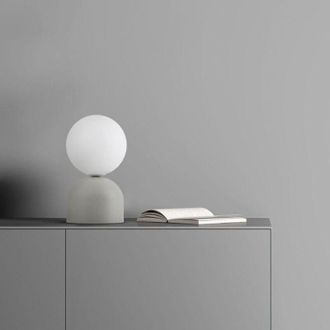 Luminosa Light Designs Tk-lighting Miki Beige lampada da tavolo 12 cm moderna