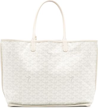 Goyard Pre-owned Womens Saint Louis Tote Bag Spacious - Ivory Textile - One Size