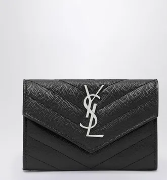 Saint Laurent Cassandre Envelope small black wallet