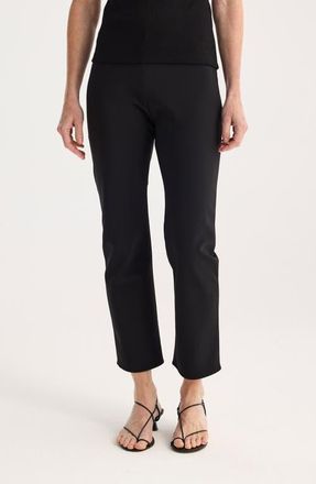 R&oacute;he Slim Scuba Knit Ankle Pants in Black at Nordstrom, Size 8 Us