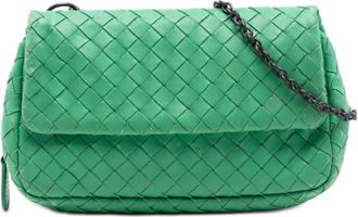 Bottega Veneta Pre-owned Bottega Veneta Mini Nappa Intrecciato Expandable Chain Flap Crossbody Ladies R21EK0MT9J4BR718