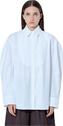 Jacquemus Citta Button-Down Shirt - Dames - Overhemden - Wit - 2XS - Katoen - Overhemden