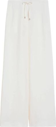 Max Mara Lange Broek - Dames - Wijde Broeken - Beige - S - Broeken