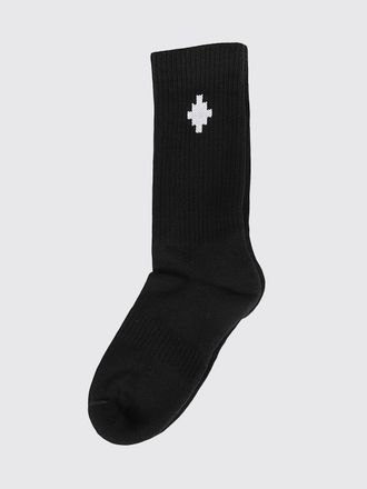 Marcelo Burlon County of Milan Calze da bambino a coste in cotone stretch con logo jacquard