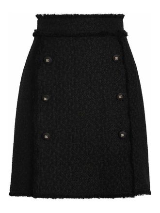 Dolce & Gabbana Dolce &Amp Gabbana Tweed Mini Skirt