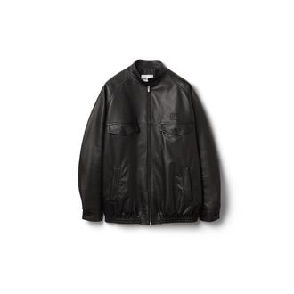 Miu Miu Nappa Leather Jacket, Woman, Black, Size 38