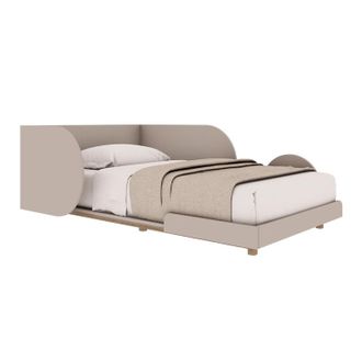 OEM Lit &Eacute;volutif 90x200 Sommier Inclus Wood Luck Bloom - Cachemire Et Bois