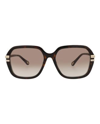 Chlo&eacute; Round-Frame Recycled Acetate Sunglasses