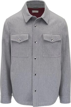 Brunello Cucinelli Hombre, Chaquetas, Gris, Talla: 3XL