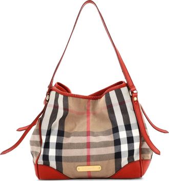 Burberry Borsa tote Canterbury House Check piccola - Arancione