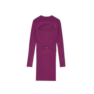 Patrizia Pepe Dames, Jurken, Paars, Maat: XS Viscose